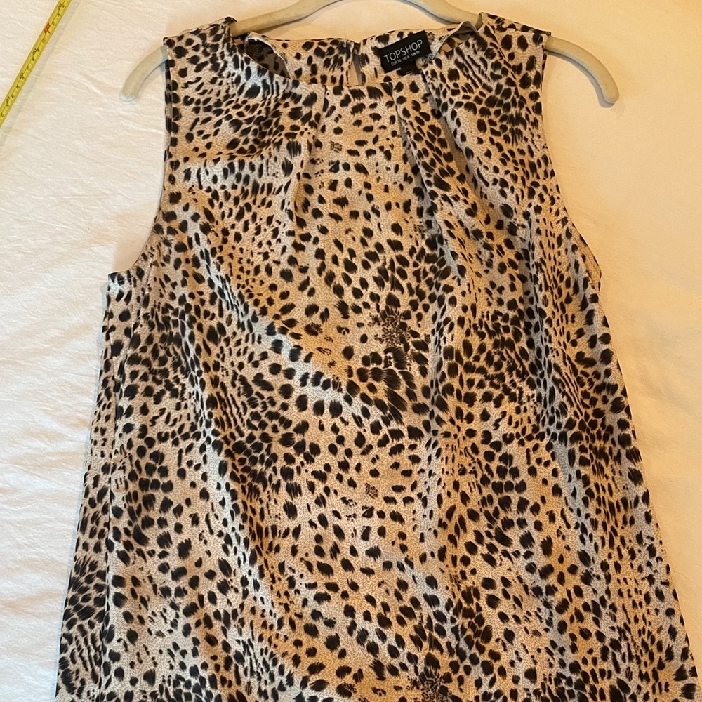 Topshop leopard shift dress